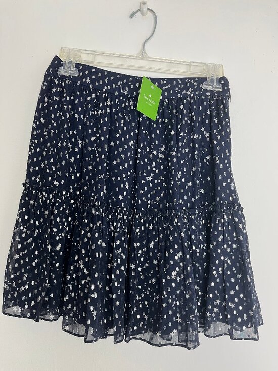 kate spade Dresses & Skirts - Kate Spade Night Sky Lurex Dot Star Bright Skirt 2 NEW